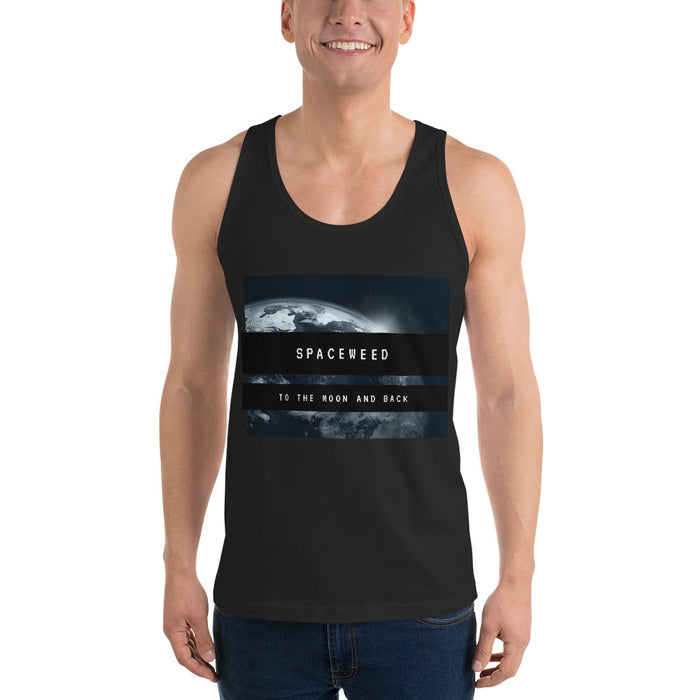 "From The Farm" SpaceWeed's "To The Moon" Tank - Black