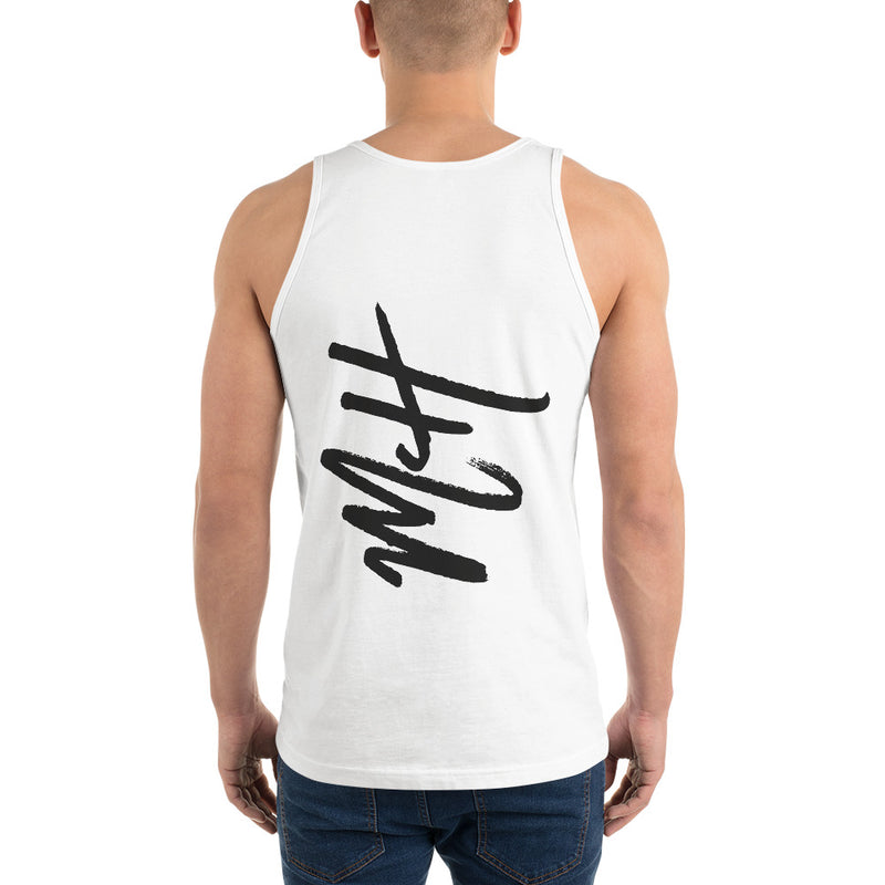 "From The Farm" SpaceWeed's "Set Phasers to Couch" Tank - White