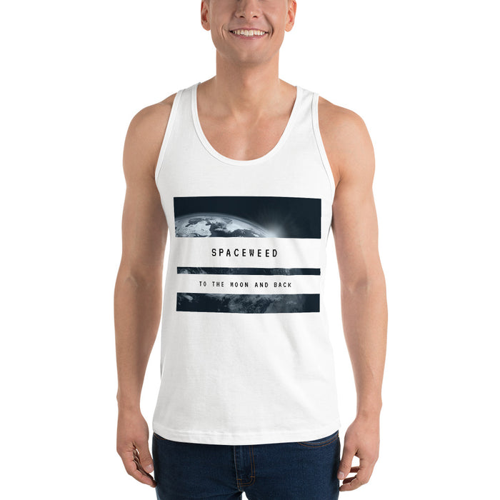"From The Farm" SpaceWeed's "To The Moon" Tank - White