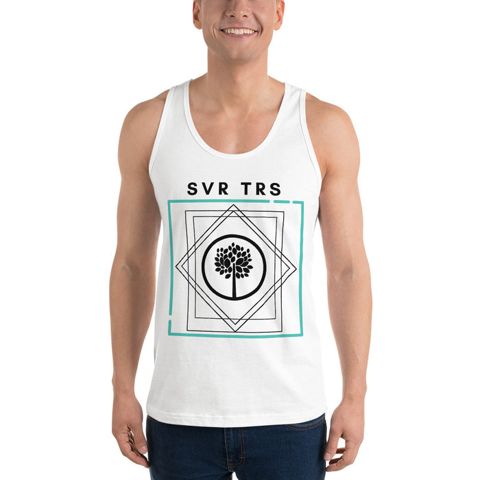 "From The Farm" Silver Trees "SVR TRS" Tank - White
