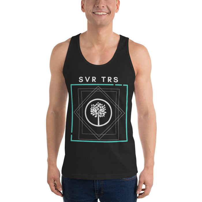 "From The Farm" Silver Trees "SVR TRS" Tank - Black