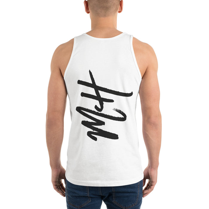 "From The Farm" Silver Trees "Frosty Tops"  Tank - White