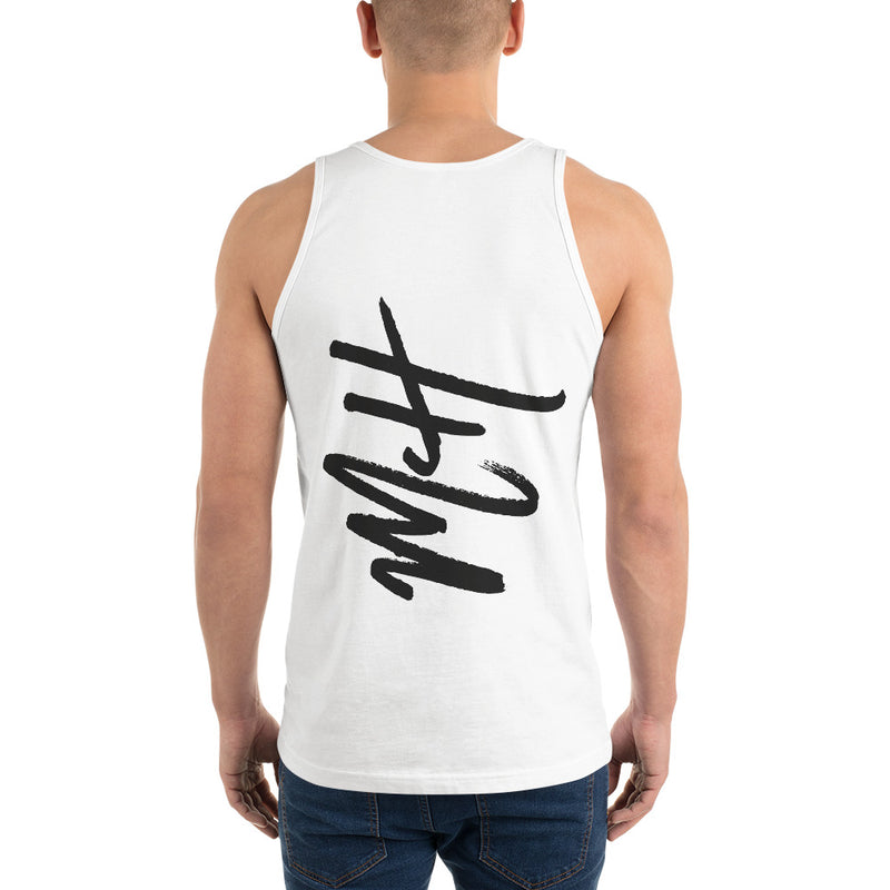 "From The Farm" Silver Trees "Frosty Tops"  Tank - White
