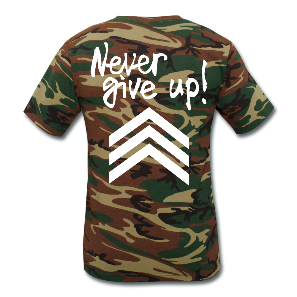 Never Give Up LLS - green camouflage