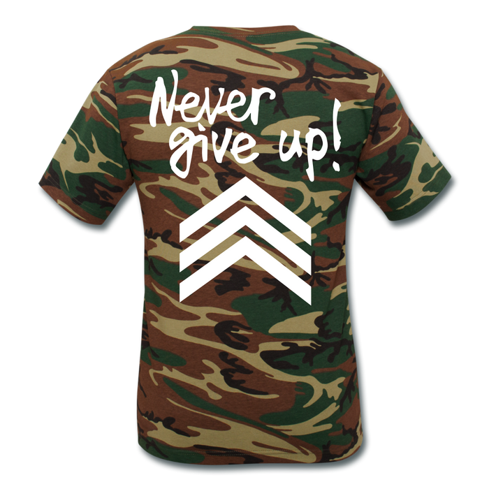 Never Give Up LLS - green camouflage
