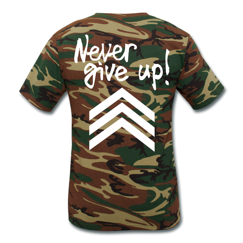 Never Give Up LLS - green camouflage